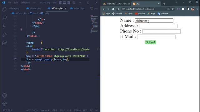Set Auto Increment In Mysql Using Php смотреть онлайн