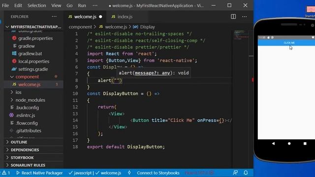 12. Button Component in React Native смотреть онлайн