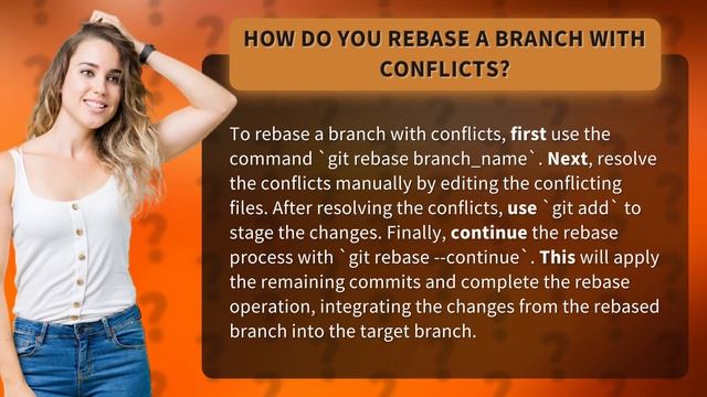 How do you rebase a branch with conflicts? смотреть онлайн
