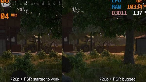 PUBG with AMD FidelityFX Super Resolution | RX 580