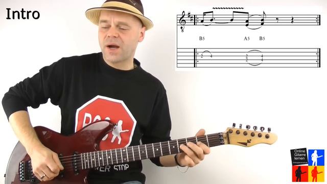 Rock Or Bust ACDC Guitarlesson Noten Tabs E-gitarre Lernen