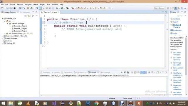 Introduction To Java Programming Exercise 1 1c смотреть онлайн