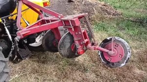 Дисковый плуг для минитрактора