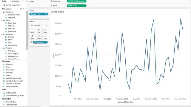 How to use Set Actions as button filters in Tableau смотреть онлайн