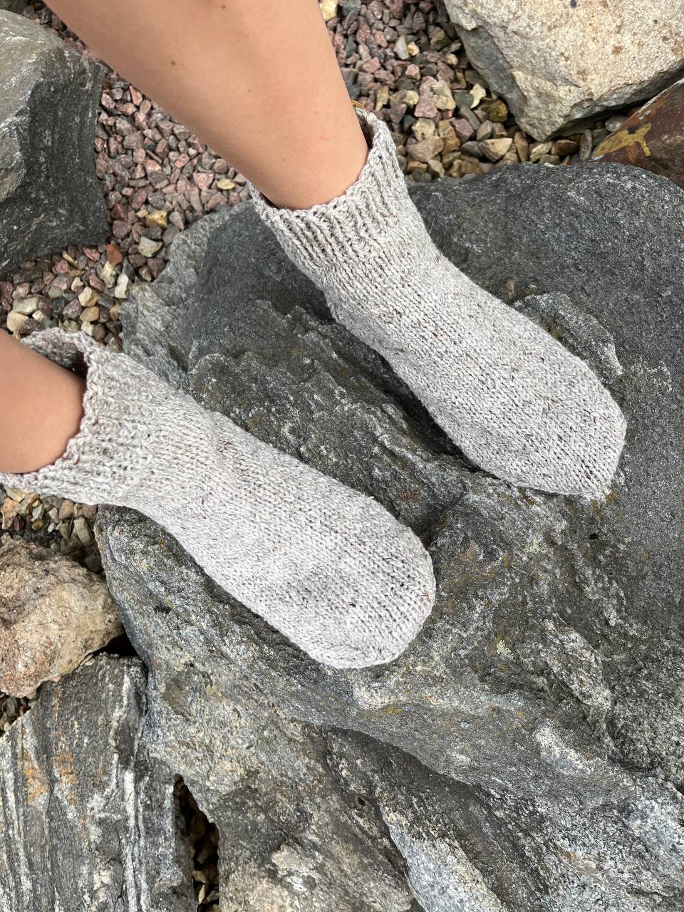 Шерстяные носки спицами смотреть онлайн