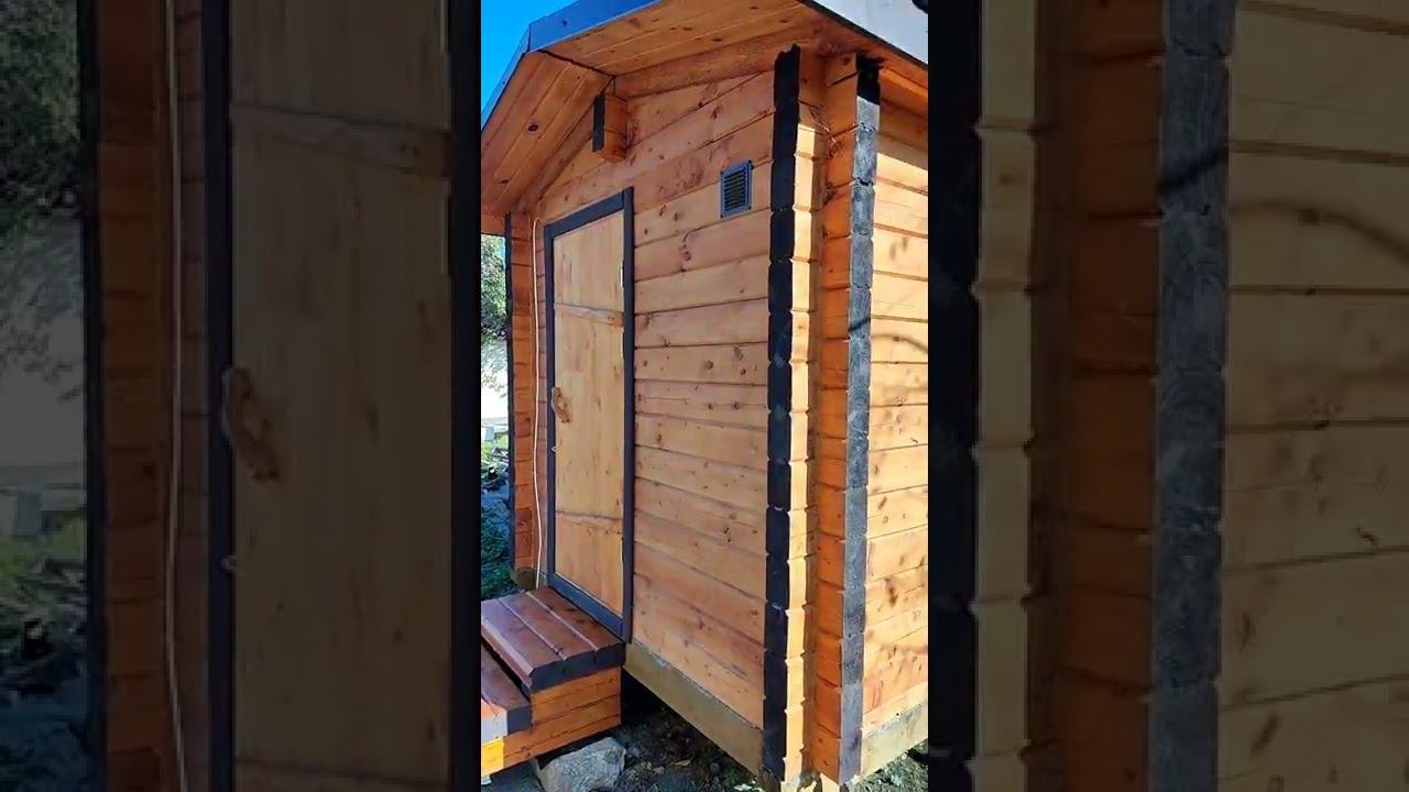Отзыв √ 15 от заказчика. Баня из бруса в чашу со сборкой на участке. смотреть онлайн