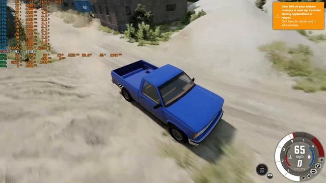 RX 6600 + Ryzen 5 5600G BeamNG Drive PC Benchmark FullHD 60 fps смотреть онлайн