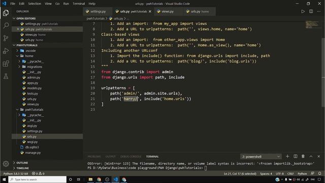 Apps, Projects and UrlPatterns in Django | Django Tutorial #4 смотреть онлайн