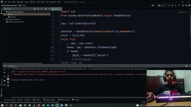 Make your own Virtual Shape Dragger n Dropper in HINDI || #python #openCV #pythonproject смотреть онлайн