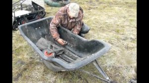 Мотобуксировщик "ОМИЧ" весна охота 2016