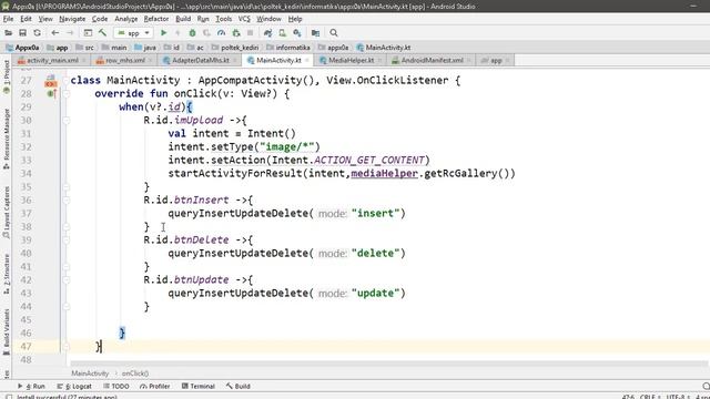 Android Kotlin 0a.b : Volley library, CRUD on database server using the help of JSON web service смотреть онлайн