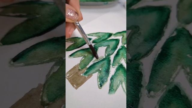? HOW to Paint with Toilet paper roll Christmas tree greetings card #watercolor #painting #craft смотреть онлайн