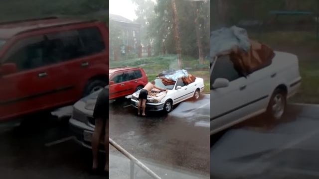 Как спасти машину от града смотреть онлайн