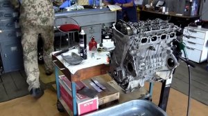 Сборка двигателя 1 ZZ-FE   Часть 2