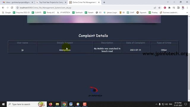 Online Crime File Management System | Java Final Year Web Application Project 2023 смотреть онлайн