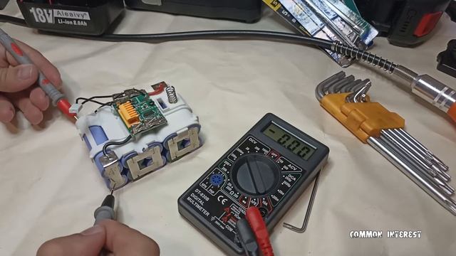 Ремонт аккумуляторной батареи аналог "BL 1860В" для электроинструмента Makita смотреть онлайн