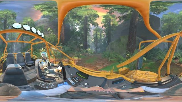 Will you Escape the Dinosaurs in VR?? 360° Jurassic Park Jeep Ride (ARK PARK) смотреть онлайн