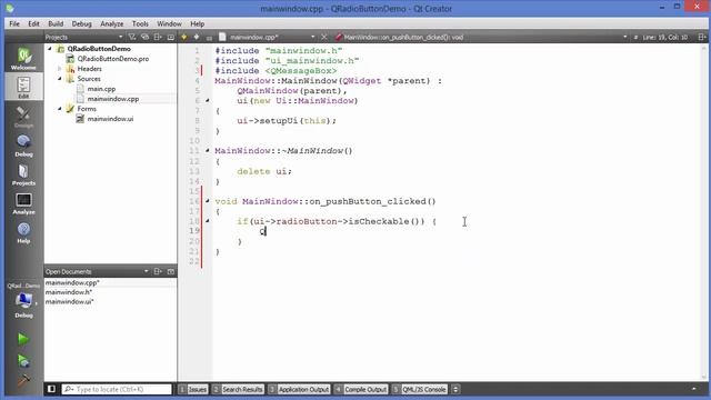Qt Tutorials For Beginners - QRadioButton смотреть онлайн