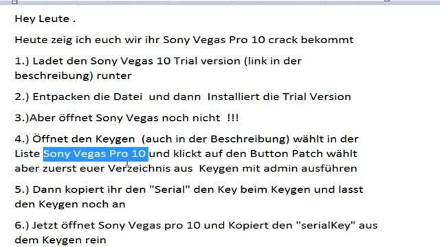 Sony vegas pro 10 crack works 100 % 64 / 32 bit смотреть онлайн