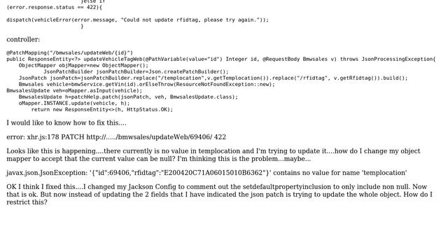 How to fix 422 status response from patch? смотреть онлайн