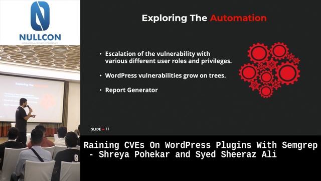 Raining CVEs On WordPress Plugins With Semgrep by Shreya Pohekar & Sheeraz Ali | Nullcon Goa 2022 смотреть онлайн
