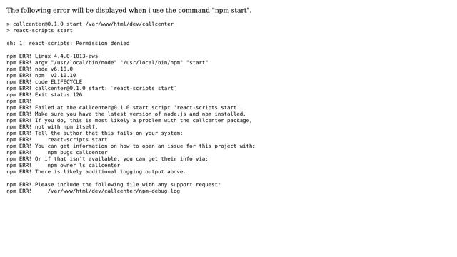 Unix & Linux: Permission denied when we use npm start using webpack? (2 Solutions!!) смотреть онлайн