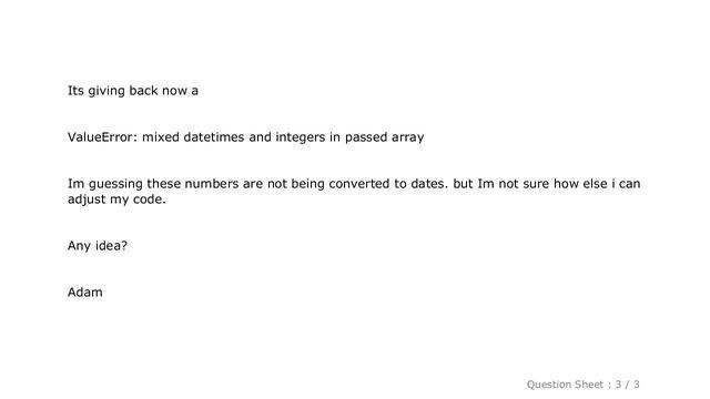 Pandas : changing all dates to standard date time in dataframe смотреть онлайн