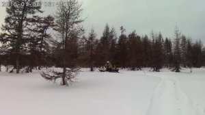 стелс 800 в по глубокому снегу