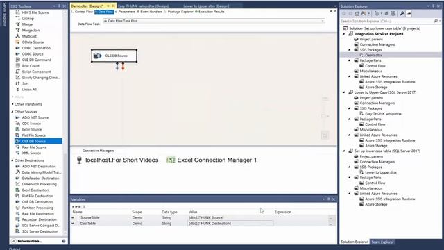 Data Flow Task plus Setup Shortcut. How to use tables that only have a THUNK_COLUMN for initial con смотреть онлайн