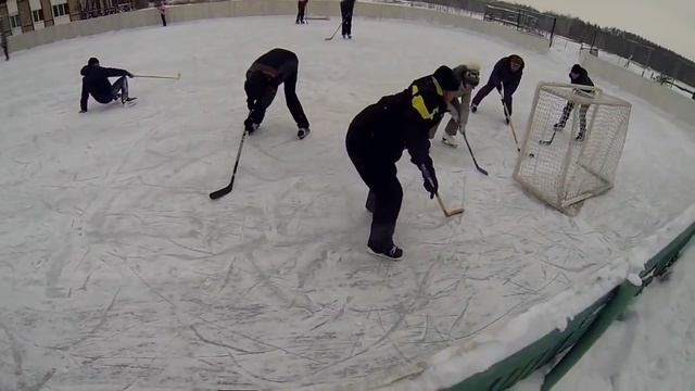 2014 01 01 играем в хоккей Омск GoPro смотреть онлайн
