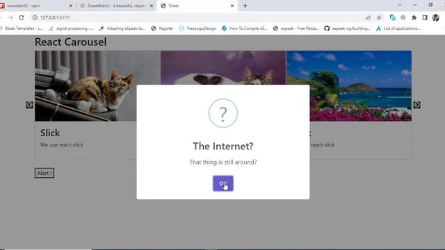 How To Use Sweetalert2 in a React Application | React and Sweet Alert смотреть онлайн
