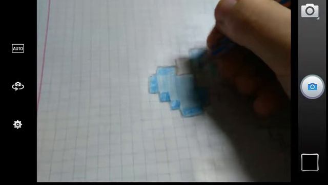 как нарисовать топор из Майнкрафта(пиксельные рисунки)#2