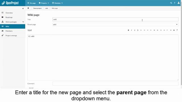 OpenProject - Wiki смотреть онлайн