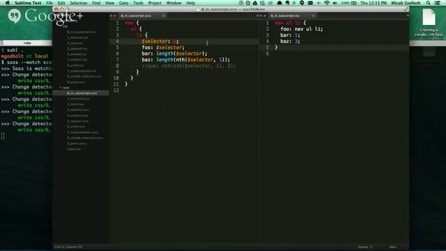 Sass Bites #44 - Sass 3.4 Preview смотреть онлайн