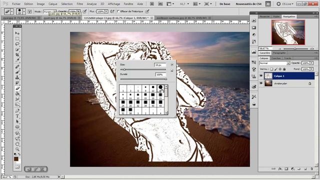 Formation Photoshop CS5 & CS6 - - Portrait dans le sable смотреть онлайн