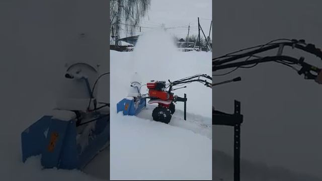 Насадка- снегоотбрасыватель на мотоблок смотреть онлайн