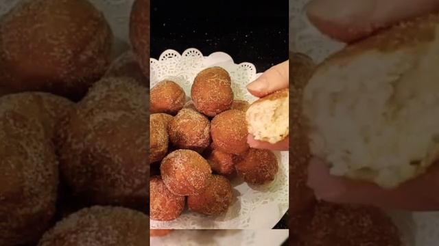 Очень быстрые Яблочные пончики на моем канале смотреть онлайн