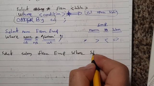 SQL Tutorials 20 - Select with Relational Operators & Order By смотреть онлайн