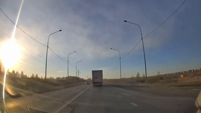 Движение на автомобиле от Ялуторовска до Тюмени по трассе Р-402/Driving from Yalutorovsk to Tyumen смотреть онлайн