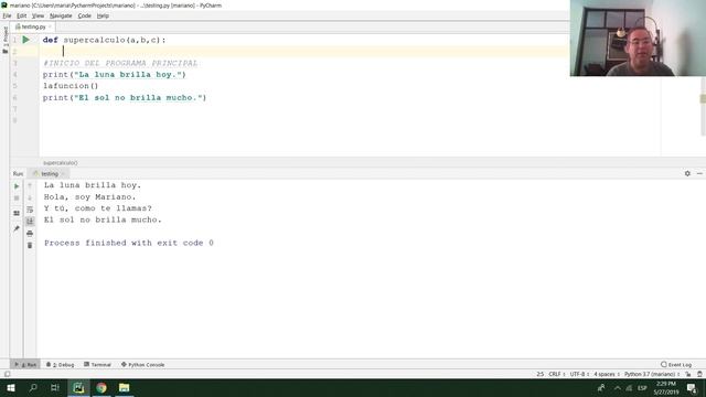 Curso de Python. 20. Funciones. Definiciones iniciales смотреть онлайн