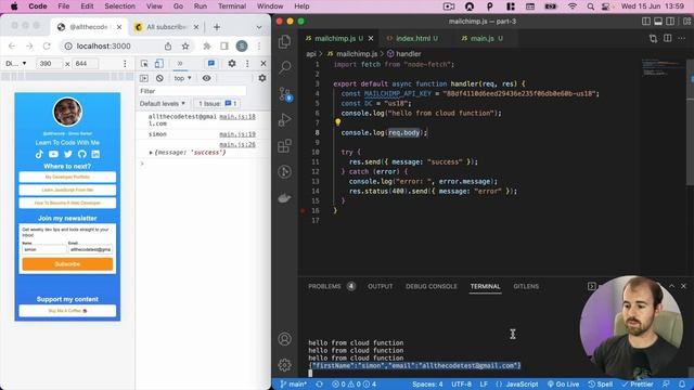Let's build LinkTree Part 3: Learn HTML, CSS, JavaScript, Mailchimp API, Vercel Hosting & Stripe AP смотреть онлайн