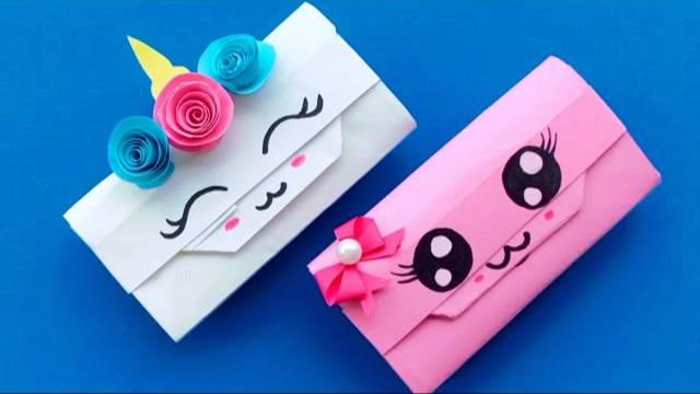 How To Make Paper Gift Bag? How To Make Paper Handbag / Origami Paper Bag Tutorial / School Hacks