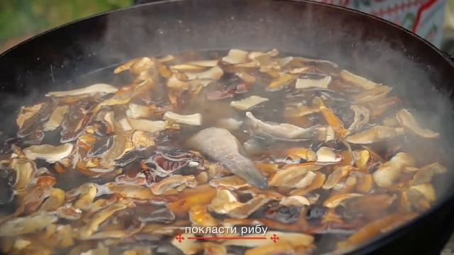 Холодна юшка з грибами (Здолбунівщина)