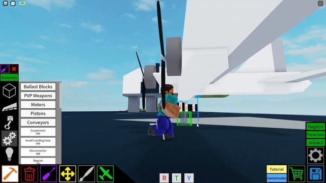 MINI B-17 BOMBER PLANE TUTORIAL in PLANE CRAZY ROBLOX смотреть онлайн