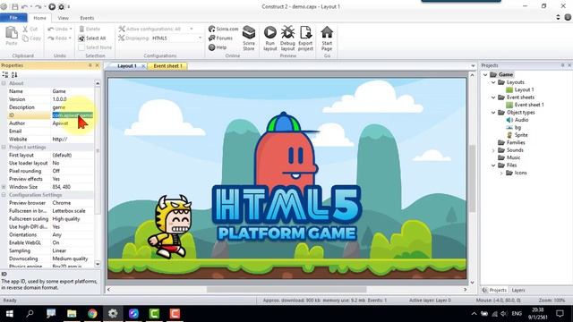 Construct 2 ส่งออกเป็นไฟล์ apk เพื่อติดตั้งใน Smartphone ด้วย Cocoon.io смотреть онлайн