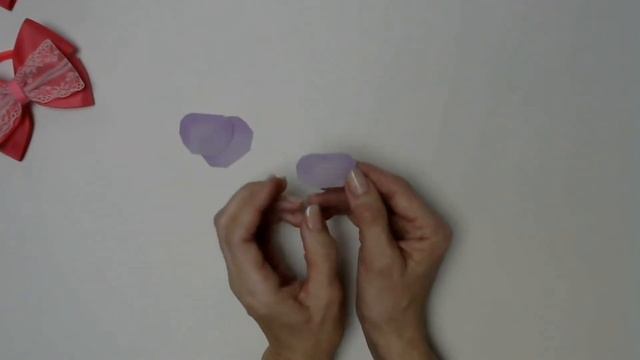 Бантики из репсовой ленты с розами из фоамирана Подробный мастер класс\Master diy канзаши смотреть онлайн