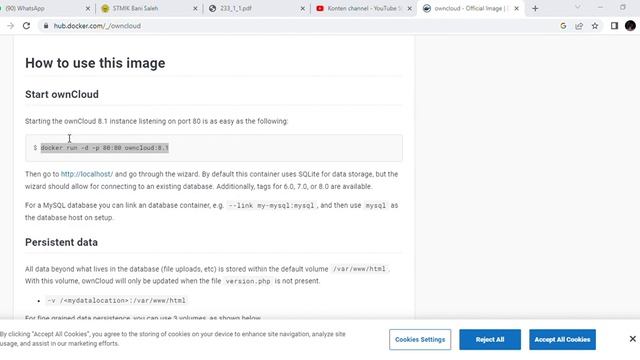 konfigurasi owncloud Docker Hub смотреть онлайн