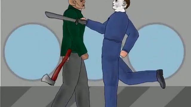 Джейнсэн против Фредди Крюгер, синего парня, Чаки, дяди убицы, пеннивайза, слендер мен, смотреть онлайн