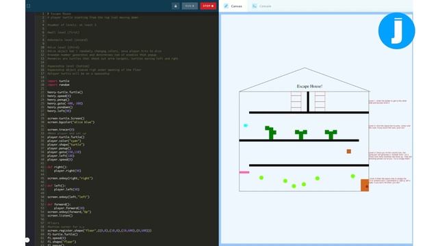 Tricky Python Turtle Game - Escape House by Rasika B. | Project of the Month, Jul 2020 смотреть онлайн