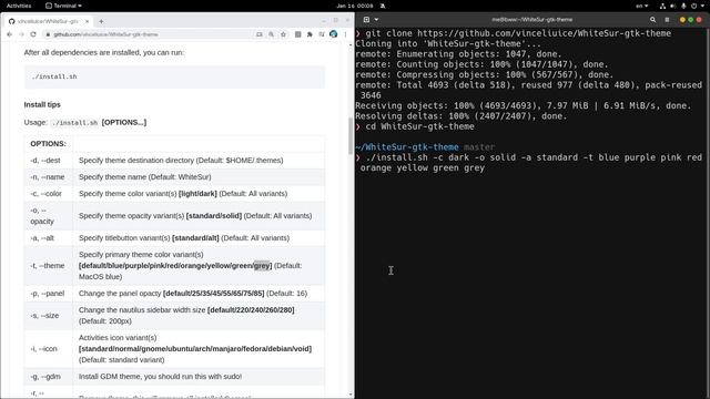 White Sur GTK Theme with Accent Colors (Remake), Ft GNOME 40 смотреть онлайн